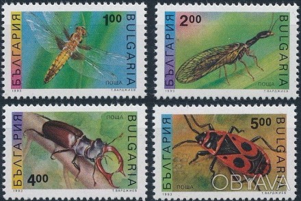 Болгария - насекомые
 
1968 г.в.
MI# 1826 - 1830 
MNH XF **
Полная серия
Филател. . фото 1