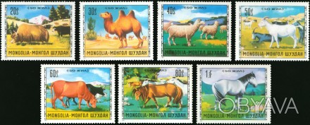 Монголия - домашний скот
 
1971 .в.
Mi: 660-666 
MNH XF ** 
Полная серия
. . фото 1