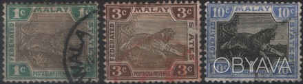  Straits Settlements - Malay
 
1901 год
USED / F/VF
Sс # 18a, 19b, 23a
Стрейтс-С. . фото 1