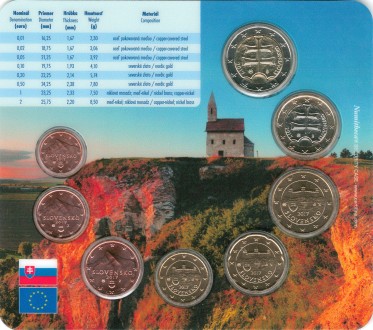 Официальный годовой набор монет Евро - Словакия 2017
 
 Оригинальный буклет моне. . фото 5