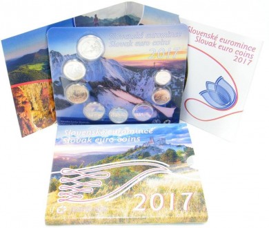 Официальный годовой набор монет Евро - Словакия 2017
 
 Оригинальный буклет моне. . фото 4
