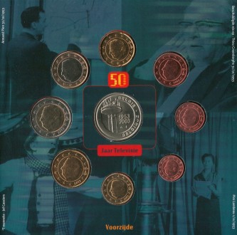 Официальный годовой набор монет Евро - Бельгия 2003
 
 Оригинальный буклет монет. . фото 3