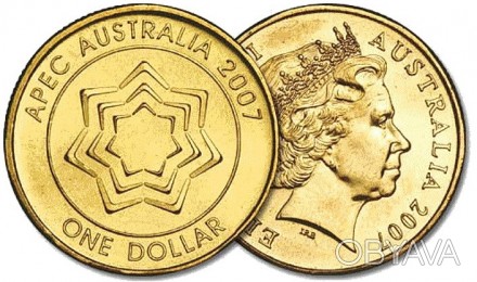 Монеты Австралия 2007 доллар год $1 UNCIRCULATED