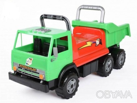 Машинка для катания детская модель Х4 зеленого цвета ТМ Орион изготовлена с проч. . фото 1
