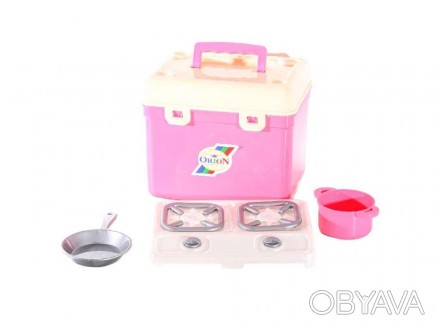 Детский набор кухни в чемодане ТМ Орион изготовлена по всем правилам безопасност. . фото 1