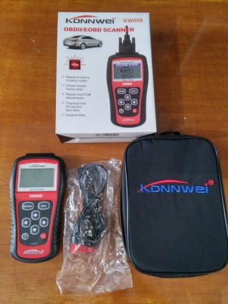 Автомобильный мультимарочный сканер Konnwei KW808 для сканирования и диагностики. . фото 2