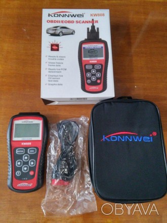 Автомобильный мультимарочный сканер Konnwei KW808 для сканирования и диагностики. . фото 1
