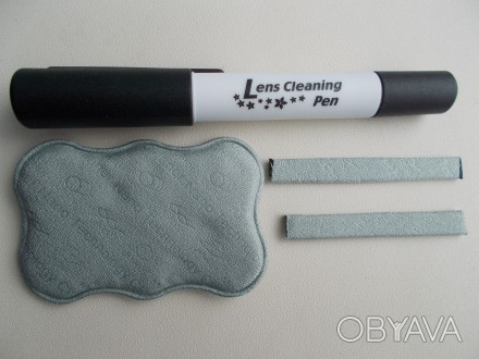 Lens Cleaning Pen - чистящий карандаш c жидкостью для оптики. Мягкая нано-насадк. . фото 1