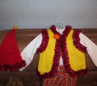 Продам новогодний костюм "гномика" на мальчика, размер - 128. . фото 4