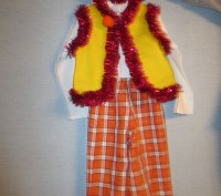 Продам новогодний костюм "гномика" на мальчика, размер - 128. . фото 3