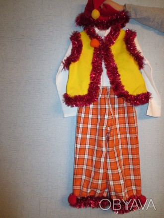 Продам новогодний костюм "гномика" на мальчика, размер - 128. . фото 1