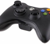 Беспроводной джойстик Xbox 360 Wireless Controller + Receiver, оригинальный, чёр. . фото 5
