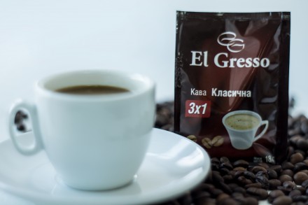 кофе 3в1 EL Gresso  упаковка 360г.,в упаковке 20 пакетиков по 18г.
Цена указана. . фото 4
