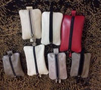 кожаный набор из ключницы и кошелька , разные цвета. . фото 5