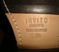 Фирменные брендовые сапожки Invito Boots 36 размера , стелька 22,5 см. Высококач. . фото 7