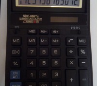 Продается электронный калькулятор CITIZEN CDS-888TII.
Тип - настольный.
Питани. . фото 2