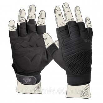 Перчатки беспалые Helikon-Tex® HALF FINGER Gloves. Тактические перчатки изго. . фото 2