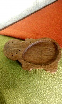 Детская тарелка из дерева "Райское яблочко".

Красивая, оригинальная, экологич. . фото 6