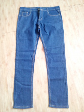 Новые мужские джинсы.Темного цвета,тянуться,замеры:талия 92 см.,длина 105 см. сн. . фото 2