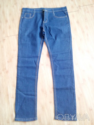 Новые мужские джинсы.Темного цвета,тянуться,замеры:талия 92 см.,длина 105 см. сн. . фото 1