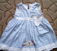 Красивое , нарядное платье  фирмы Mothercare. на возраст 1-3 года.  Отличное сос. . фото 4