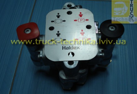 Клапан аварийного растормаживания и подъема оси прицепа Haldex
 Клапан аварійно. . фото 6