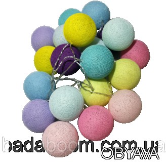 Гирлянда с разноцветными шарами станет отличным дополнением к детской игровой па. . фото 1