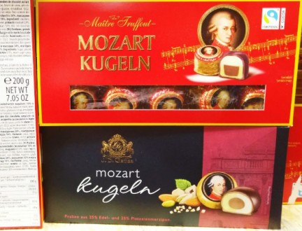Конфеты J.D.Gross/ReichsGraf Mozart, 200гр Марципановые конфеты Mozart в темном . . фото 5