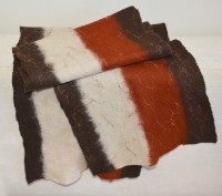 шерстяной валянный шарф из натуральной тончайшей мериносовой шерсти овец и волок. . фото 6