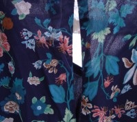 Стильне плаття нове темно синього коліру в квіти .Розмір 10- 40 европейський .Ру. . фото 4