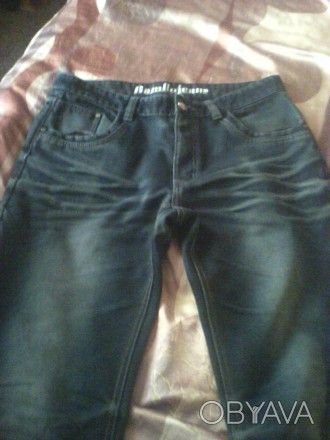 Мужские утепленные джинсы. 34 размер, полуобъем в поясе 46 см длина 122 см. есть. . фото 1
