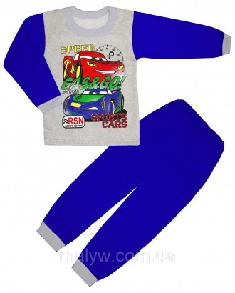 Детские трикотажные пижамы оптом и в розницу
Пижама "Тачки" 
 
Размерный ряд: 30. . фото 3