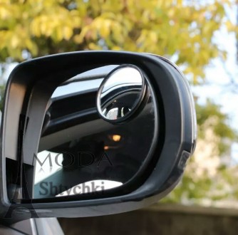 Зеркала заднего вида к авто, автозеркала 360 градусов, выпуклые, в диаметре 5 см. . фото 5