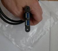 USB 3.0 кабель - для системних блоків. На материнці підключається до 20 контактн. . фото 2