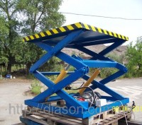 Гидравлический двухножничный подъёмный стол предназначен для подъема грузов с ур. . фото 3