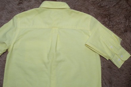 Рубашка H&M, лёгкая хлопковая. Застежка на пуговицы. Длинный рукав с манжетами н. . фото 4