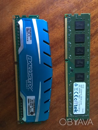 Продам оперативну память BALLISTIX DDR3 4GB з охолодженням-550грн. Друга планка . . фото 1