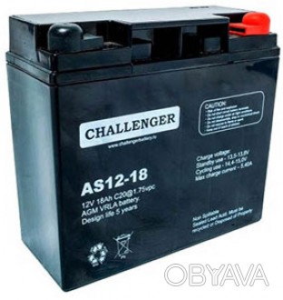 Аккумуляторная батарея CHALLENGER AS12-18 представляет собой компактный легкий э. . фото 1