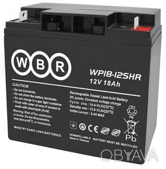 Аккумуляторная батарея WBR WP 18-12SHR классифицируется как необслуживаемая, во . . фото 1