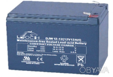 Аккумуляторная батарея LEOCH DJW 12-12 является герметичной и не требует обслужи. . фото 1