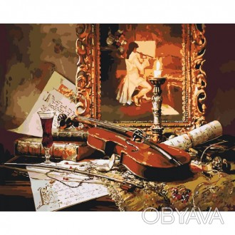 Картина по номерам "Волшебная музыка скрипки" KHO2509. . фото 1