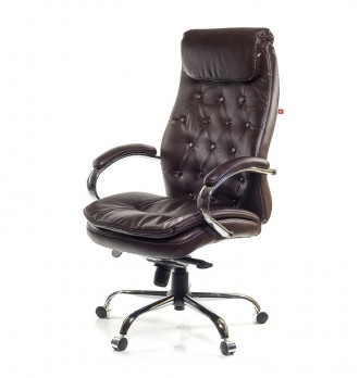 Кресло Лацио • АКЛАС • ЕХ MB коричневый. Красивое кресло, солидное и элегантное.. . фото 2
