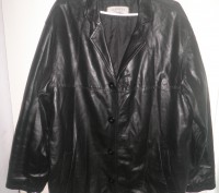 Продам кожаную мужскую курточку черного цвета. Замеры: полуобхват груди - 65 см.. . фото 5
