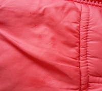 Зимнее тёплое пальто "Kiko" р.128/8.Красивого кораллового цвета.Из нюансов:мехов. . фото 6