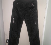 Продам теплые брюки НА ФЛИСЕ черного цвета, размеры: 42 и 48. Брюки № 1, размер . . фото 2