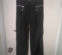 Продам теплые брюки НА ФЛИСЕ черного цвета, размеры: 42 и 48. Брюки № 1, размер . . фото 6