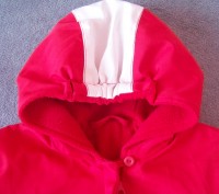 Куртка с капюшоном демисезонная на флисе-Hand made.Верхняя ткань-плотная,но не ж. . фото 7