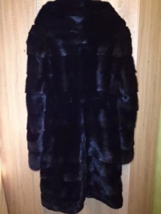 Продам шикарную поперечную норковую шубку Carolina Fur с капюшоном, в идеальном . . фото 4