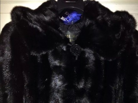 Продам шикарную поперечную норковую шубку Carolina Fur с капюшоном, в идеальном . . фото 2