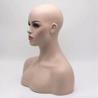 Стильный современный сексуальный женский манекен. Высота 44см, окружность головы. . фото 3